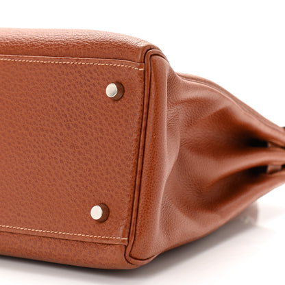 Hermes Buffle Skipper Kelly Retourne 35 Marron Glace 10 of 10