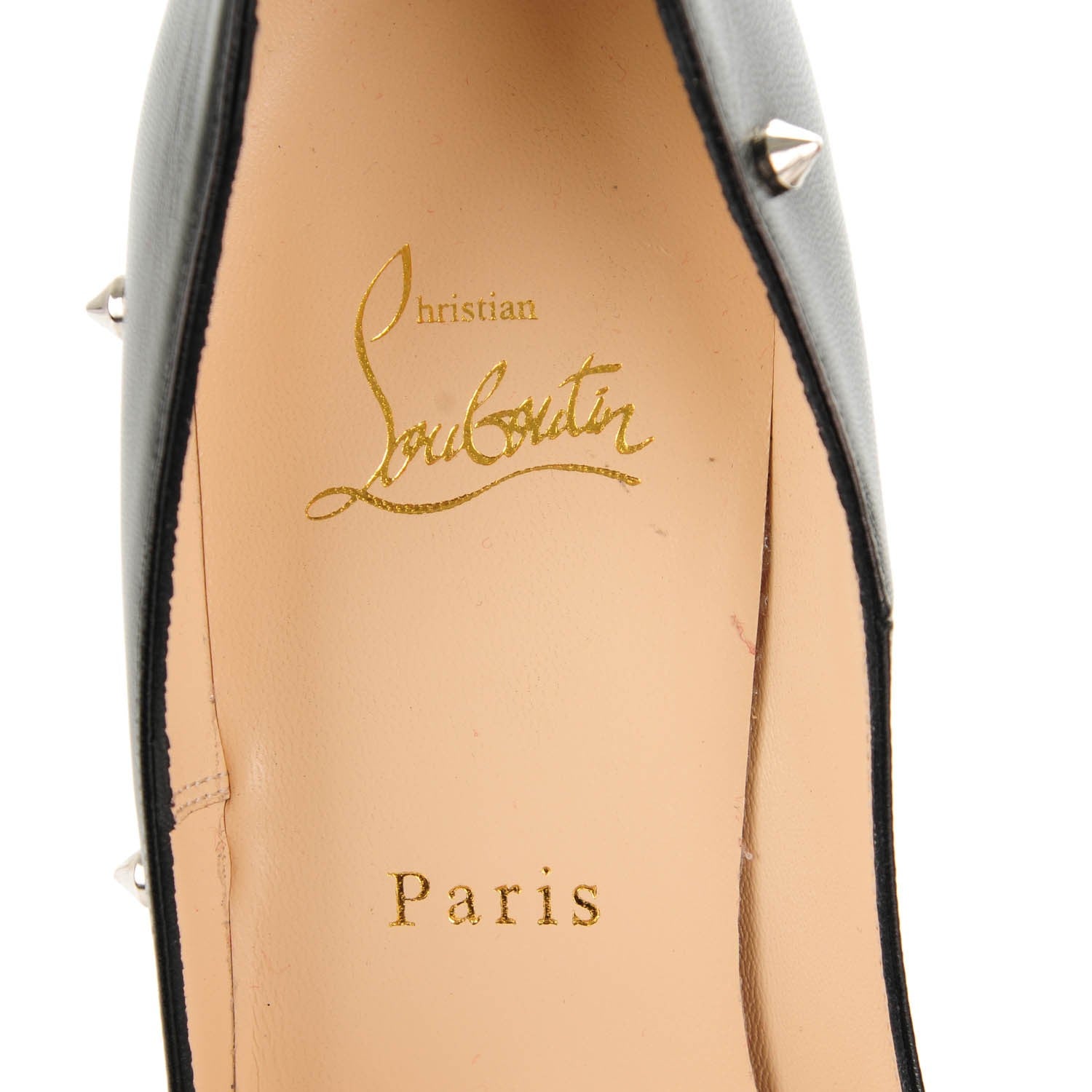 Christian Louboutin Kid Degraspike 120 Pumps 38 Black 7 of 7