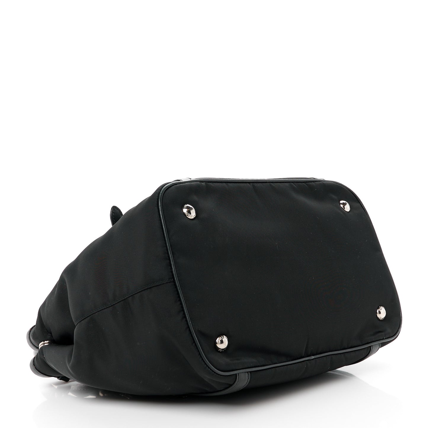 Tessuto Nylon Soft Calf Tote Black