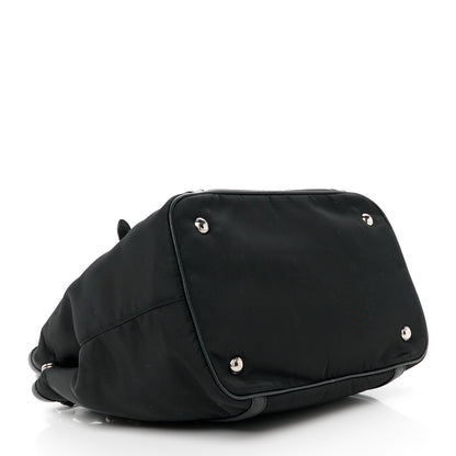 Prada Tessuto Nylon Soft Calf Tote Black 4 of 11