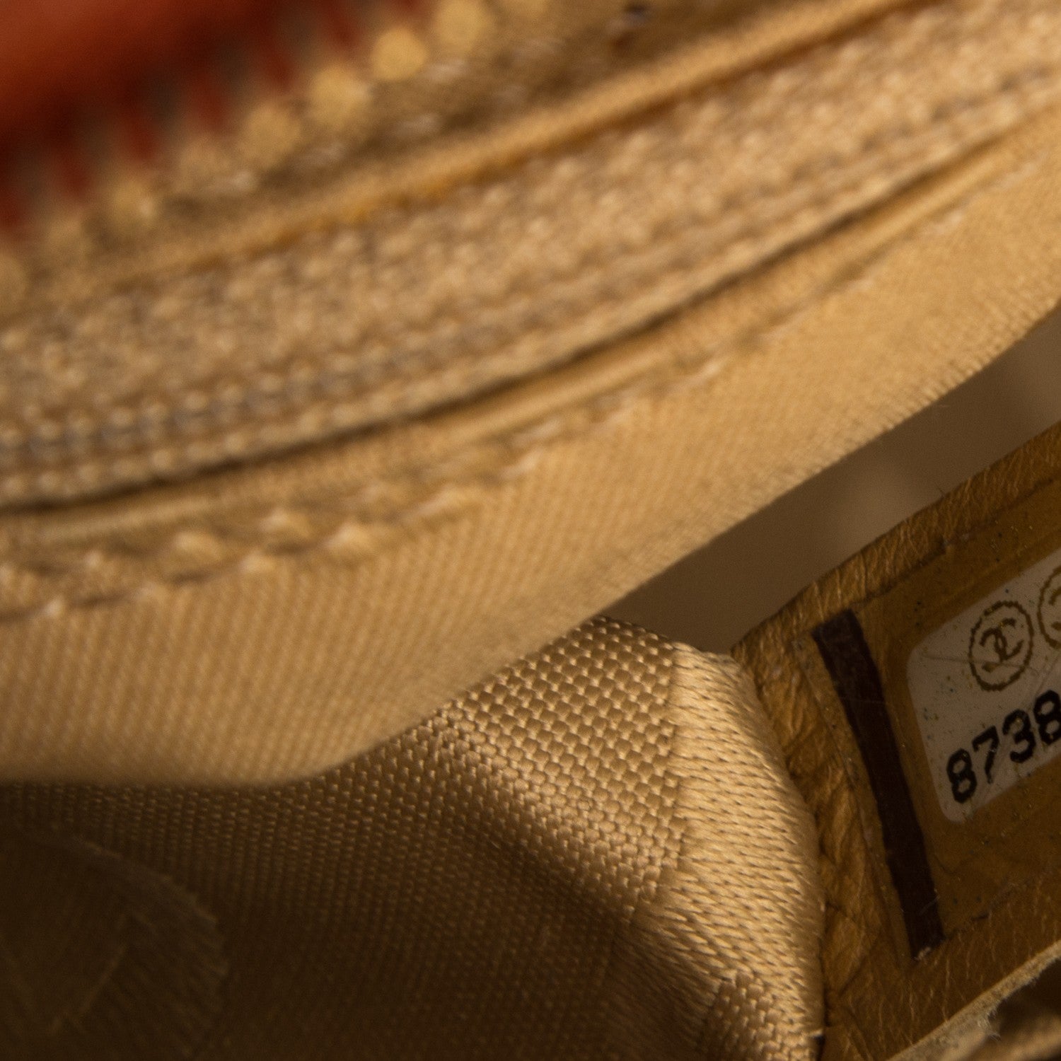 Chanel Calfskin Contrast Stitch Surpique Bowler Brown 7 of 7
