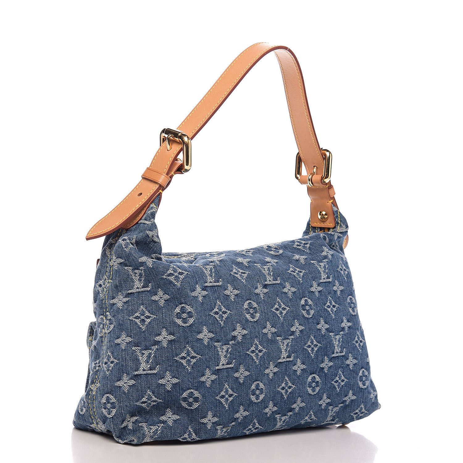 Louis Vuitton Monogram Denim Baggy PM Blue 2 of 9