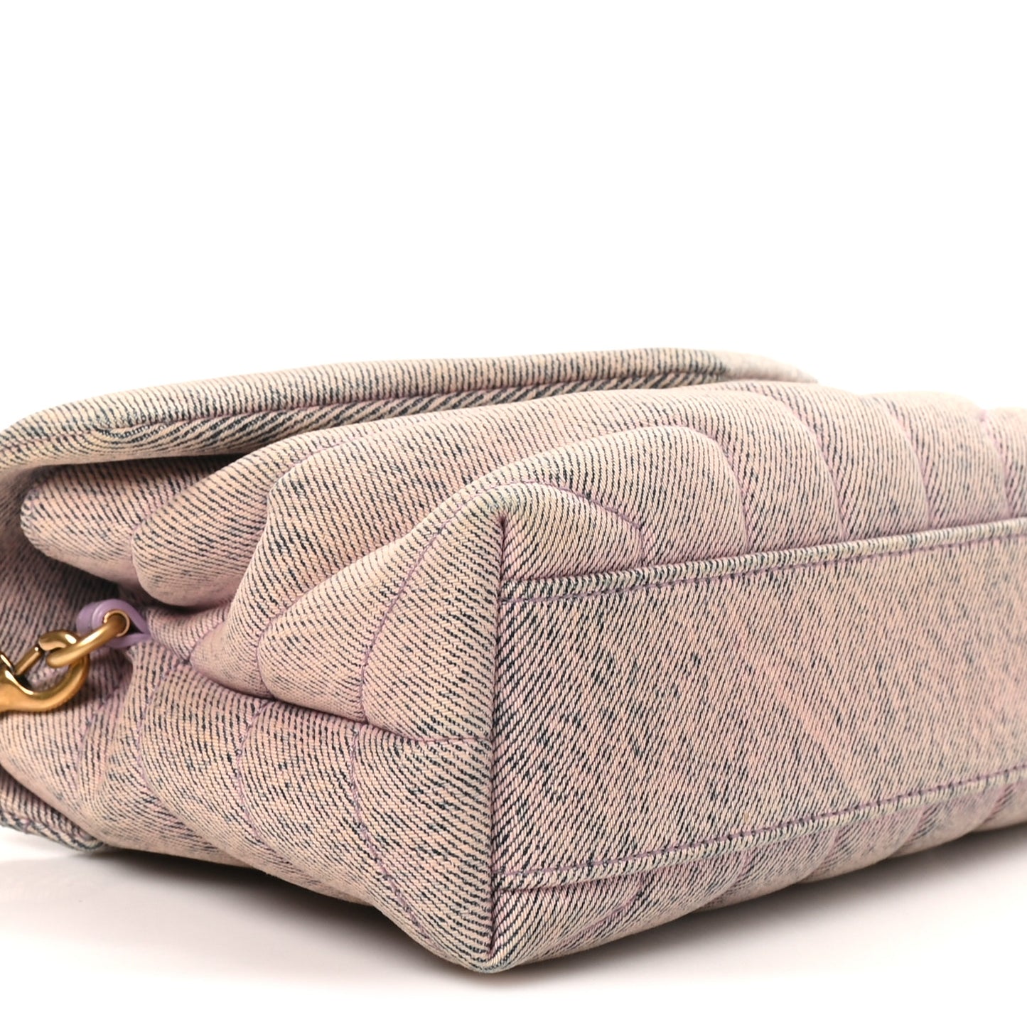 Denim Y Quilted Monogram Toy Loulou Crossbody Bag Bleached Lilac