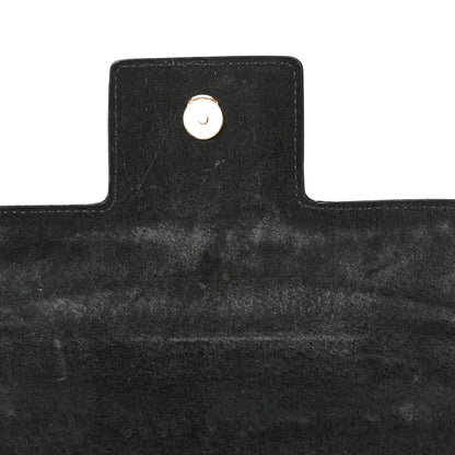 Alexander McQueen Grained Calfskin Small Insignia Flap Black 11 of 13