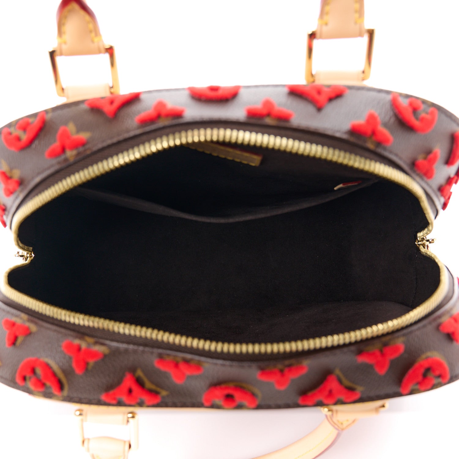 Louis Vuitton Monogram Tuffetage Deauville Cube Red 5 of 13