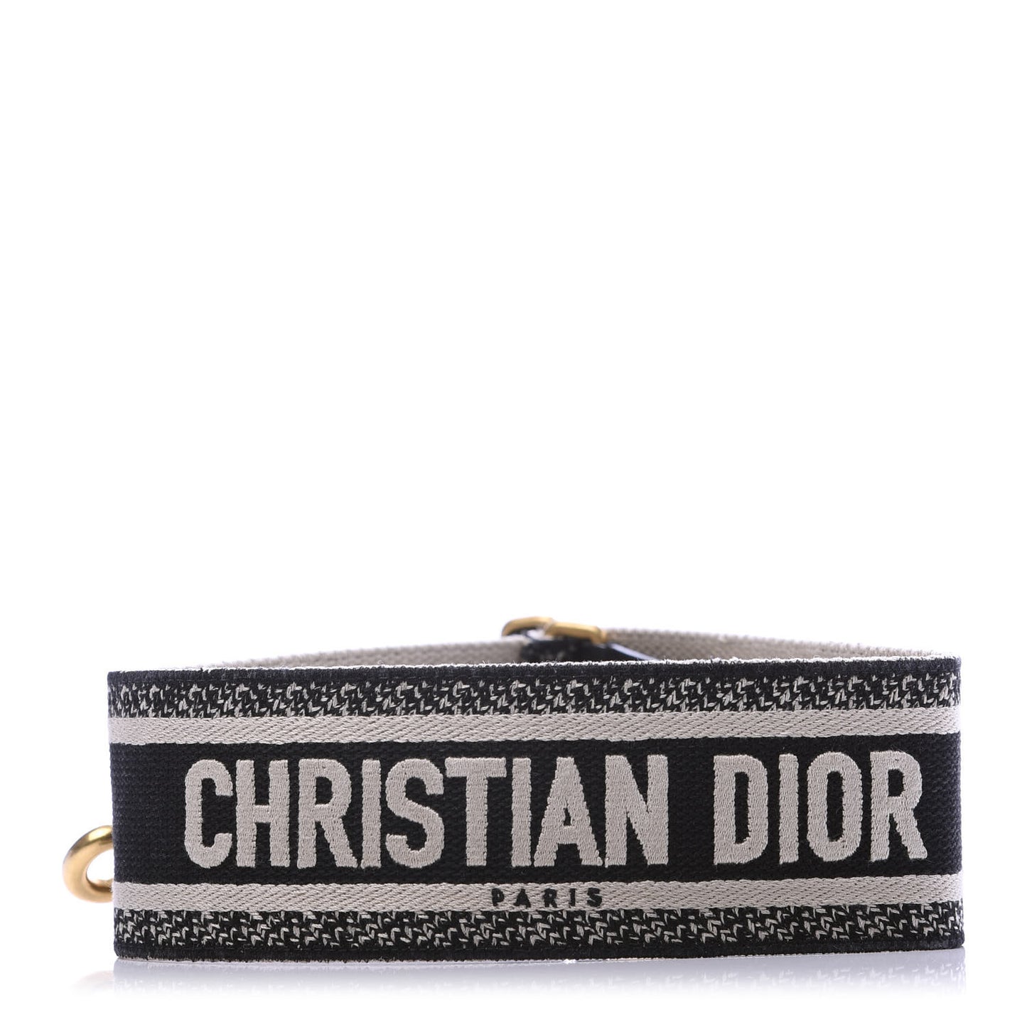 Canvas Embroidered Shoulder Strap Blue