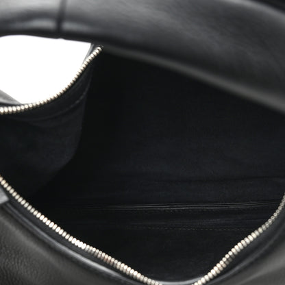 The Row Grained Calfskin Small Everyday Shoulder Bag Black 5 of 9