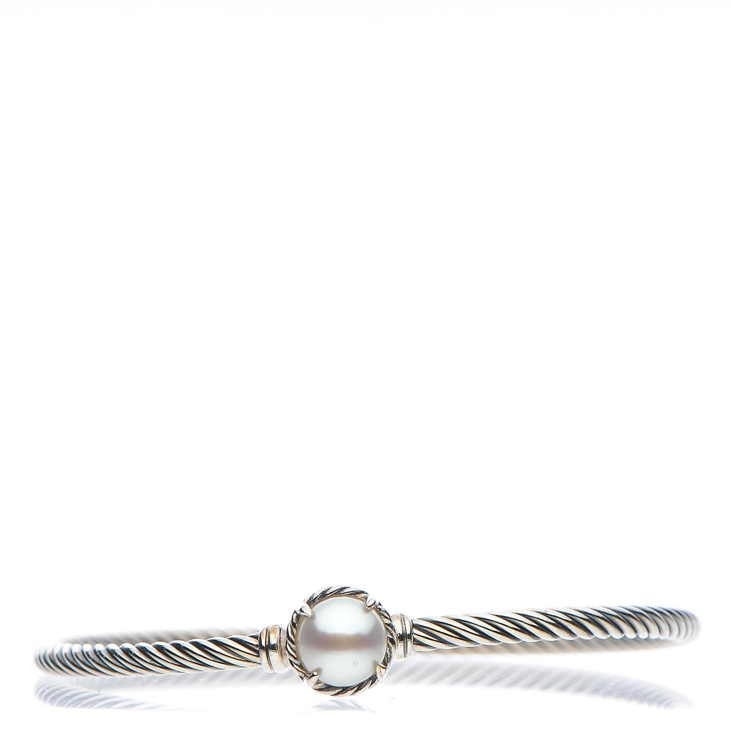 Sterling Silver Pearl 3mm Chatelaine Bracelet