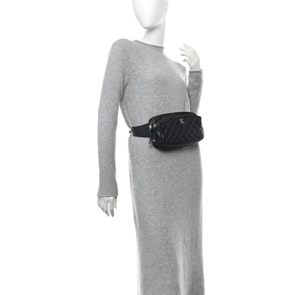 Chanel Calfskin Quilted Waist Bag Black 2 of 11