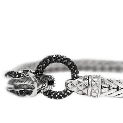John Hardy Sterling Silver Black Sapphire Legends Naga Station Bracelet 4 of 5