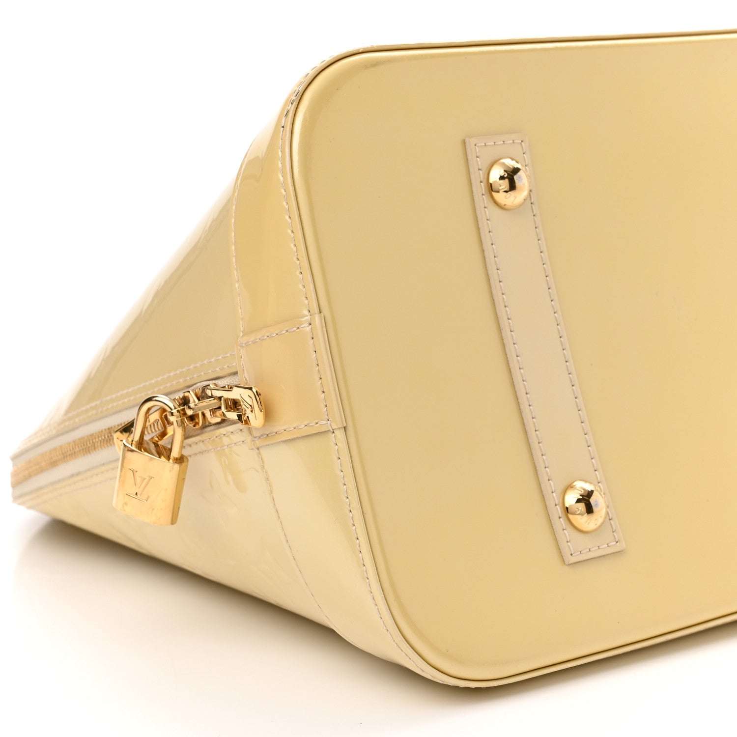Louis Vuitton Vernis Alma GM Blanc Corail 9 of 14