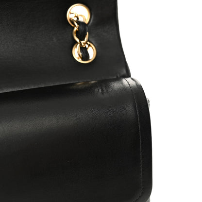 Chanel Lambskin Quilted Jumbo Double Flap Black 11 of 13