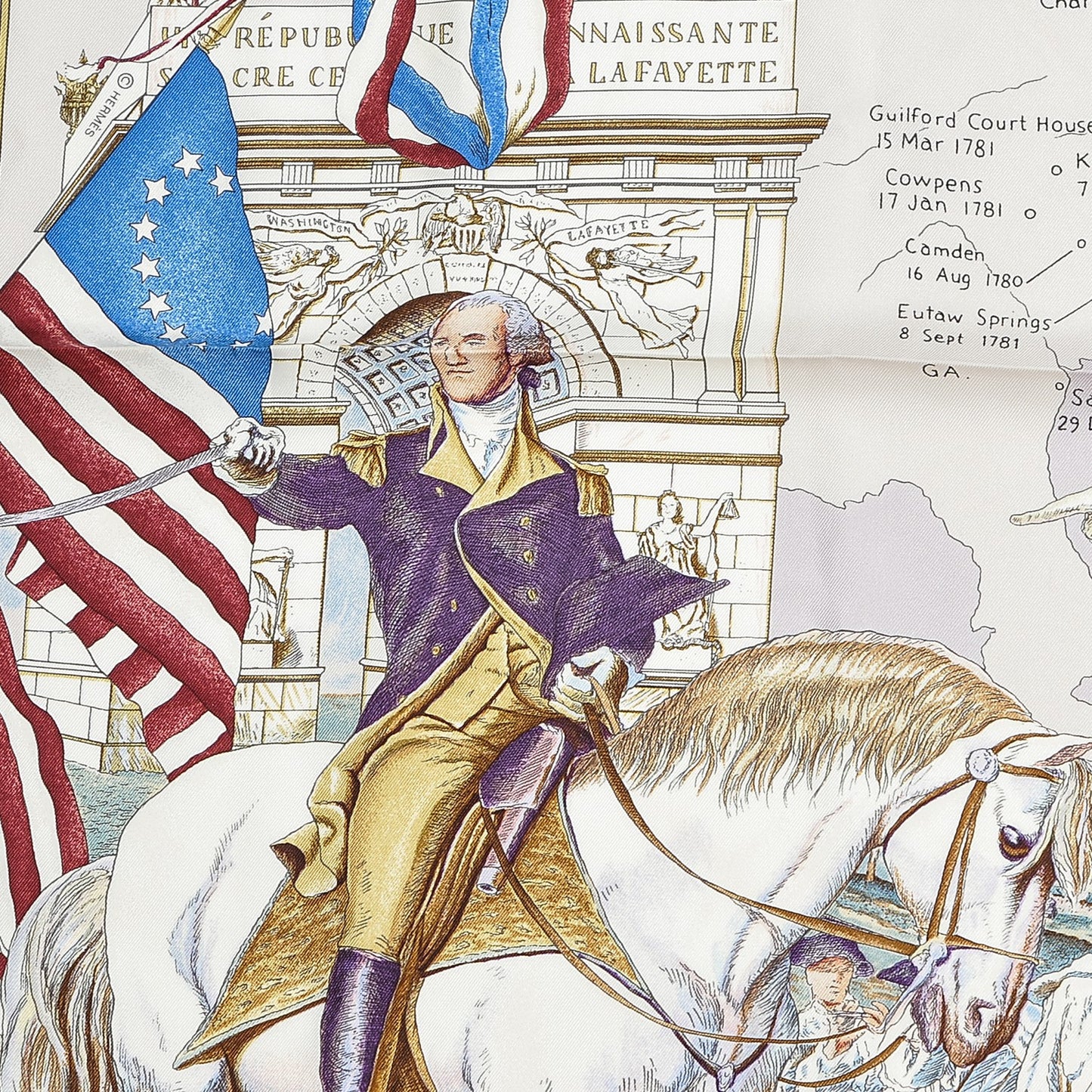 Silk Marquis De Lafayette Scarf 90