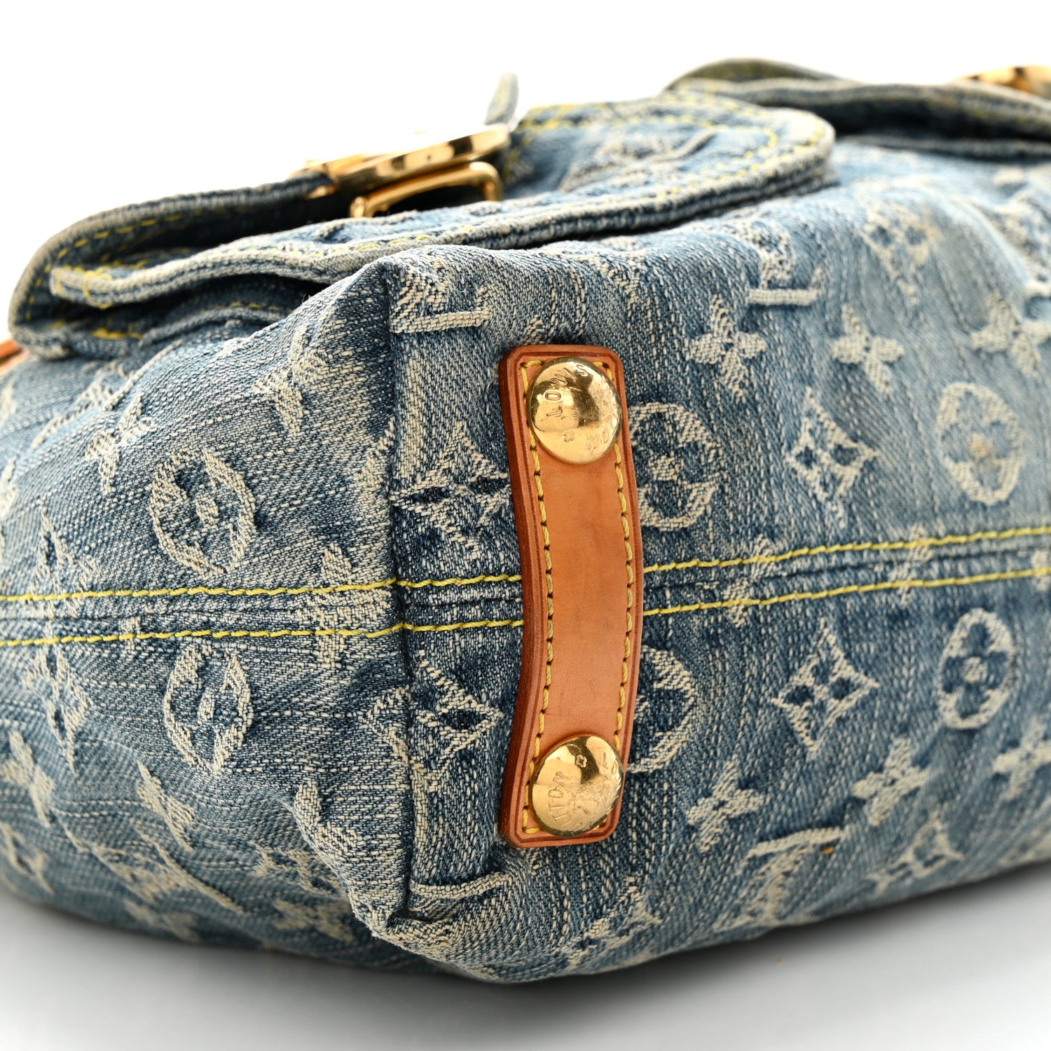 Louis Vuitton Monogram Denim Baggy PM Blue 9 of 10