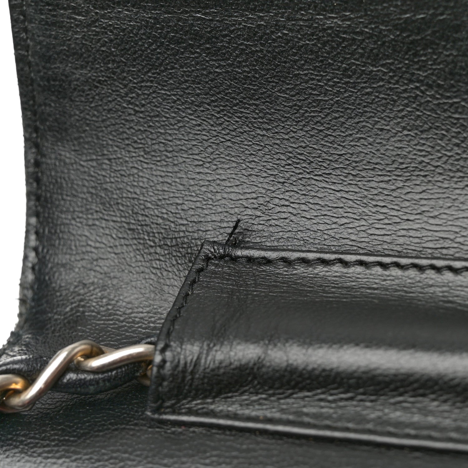 Chanel Lambskin Quilted Medium Round Double Flap Black 15 of 19