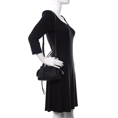 Balenciaga Smooth Calfskin Neo Classic Black Hardware Nano City Crossbody Black 2 of 10
