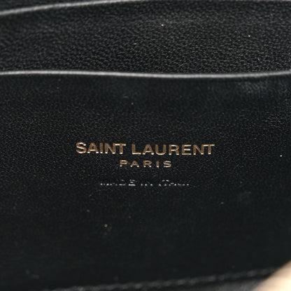 Saint Laurent Grain De Poudre Matelasse Monogram Mini Lou Camera Bag Black 6 of 11
