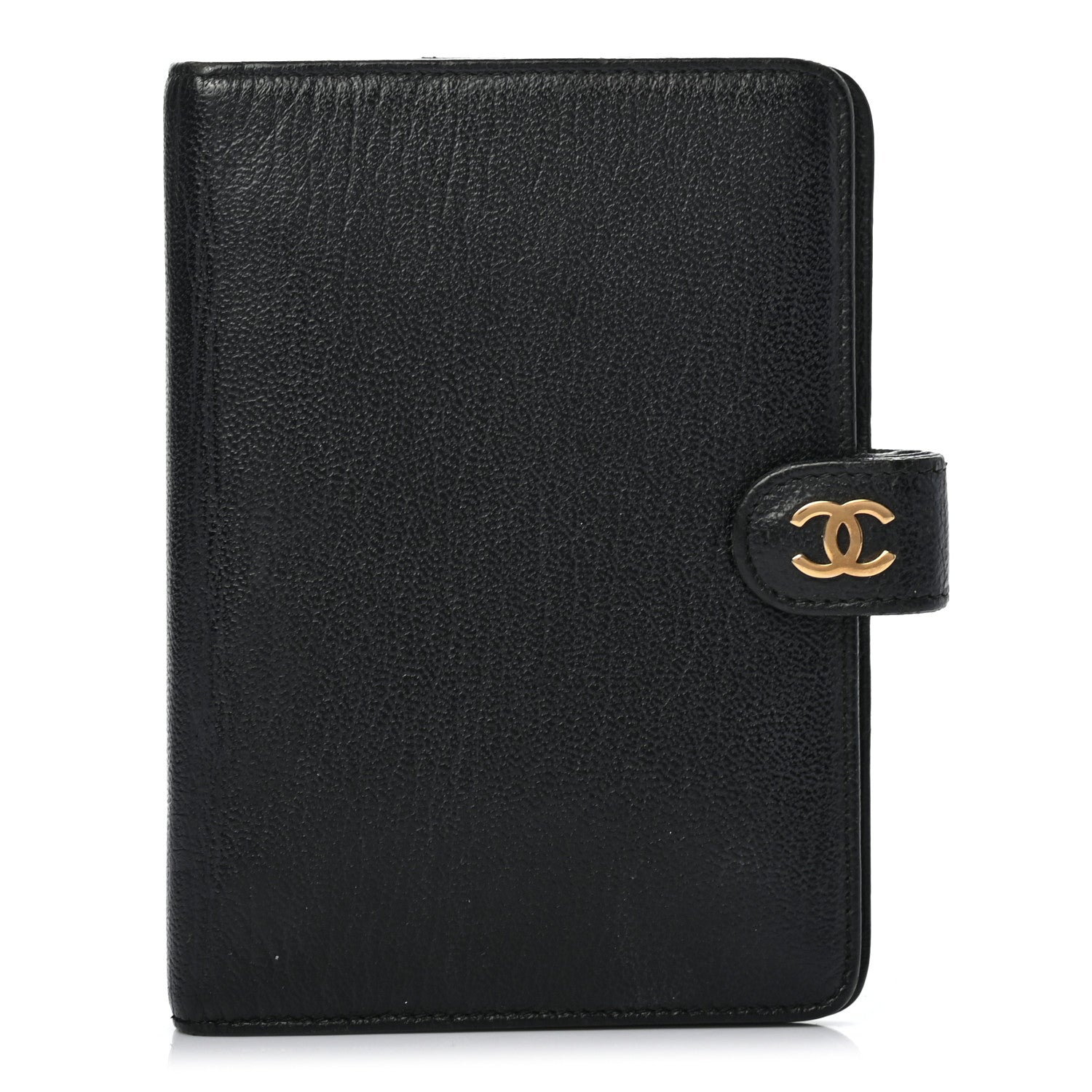 Chanel Goatskin Small Ring Agenda Planner Black 1 of 7