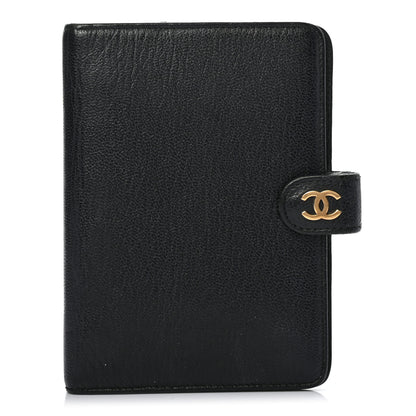 Chanel Goatskin Small Ring Agenda Planner Black 1 of 7