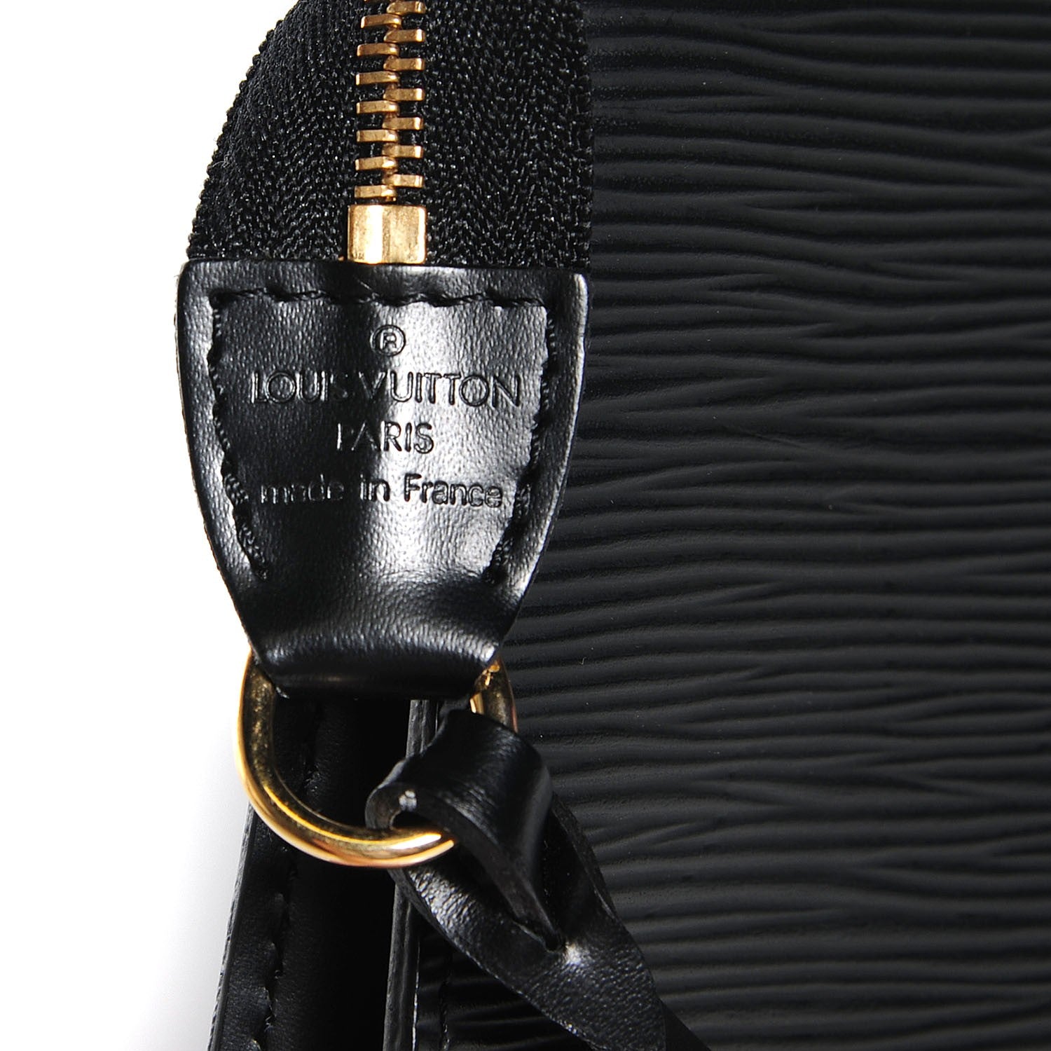 Louis Vuitton Epi Pochette Accessories 24 Black 6 of 7
