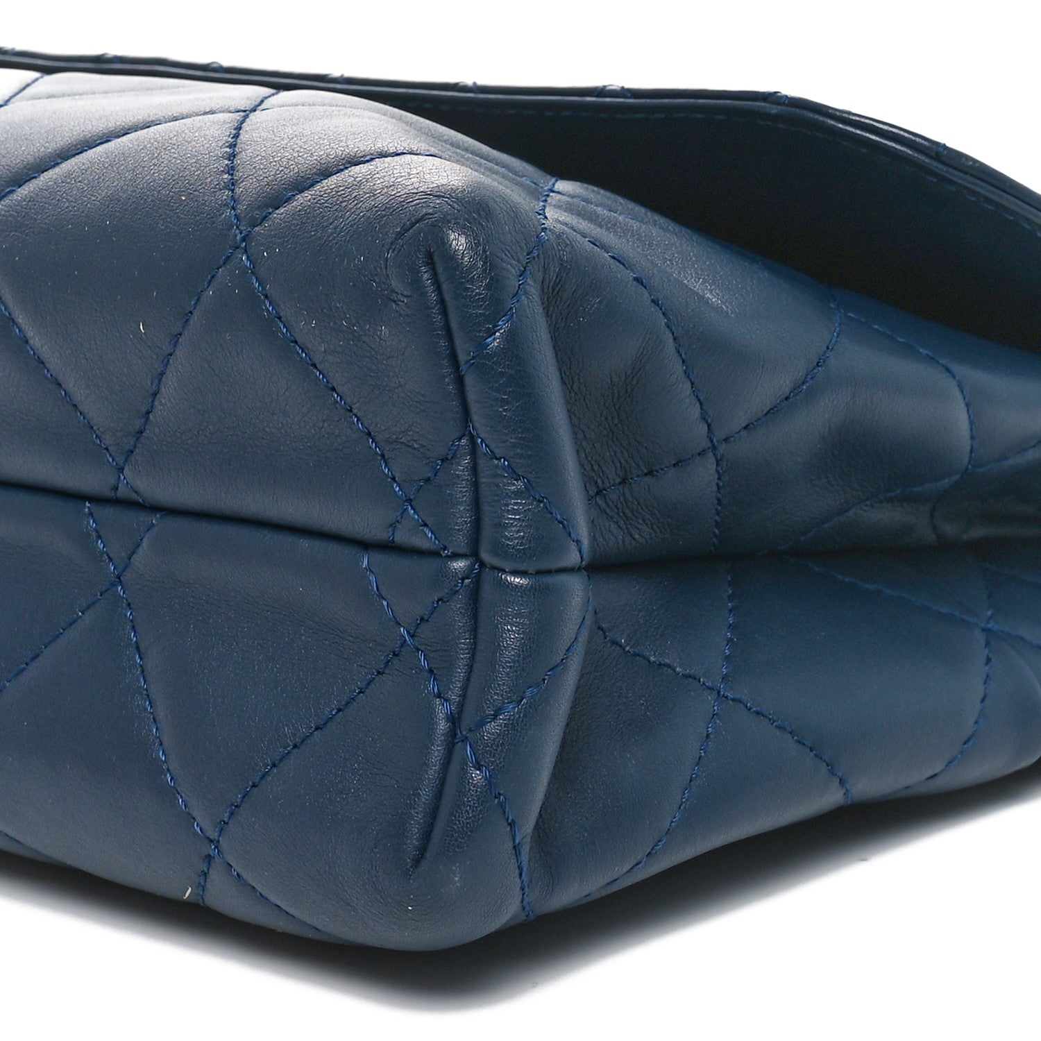 Chanel Calfskin Quilted In the Business Flap Dark Navy Blue 10 of 10