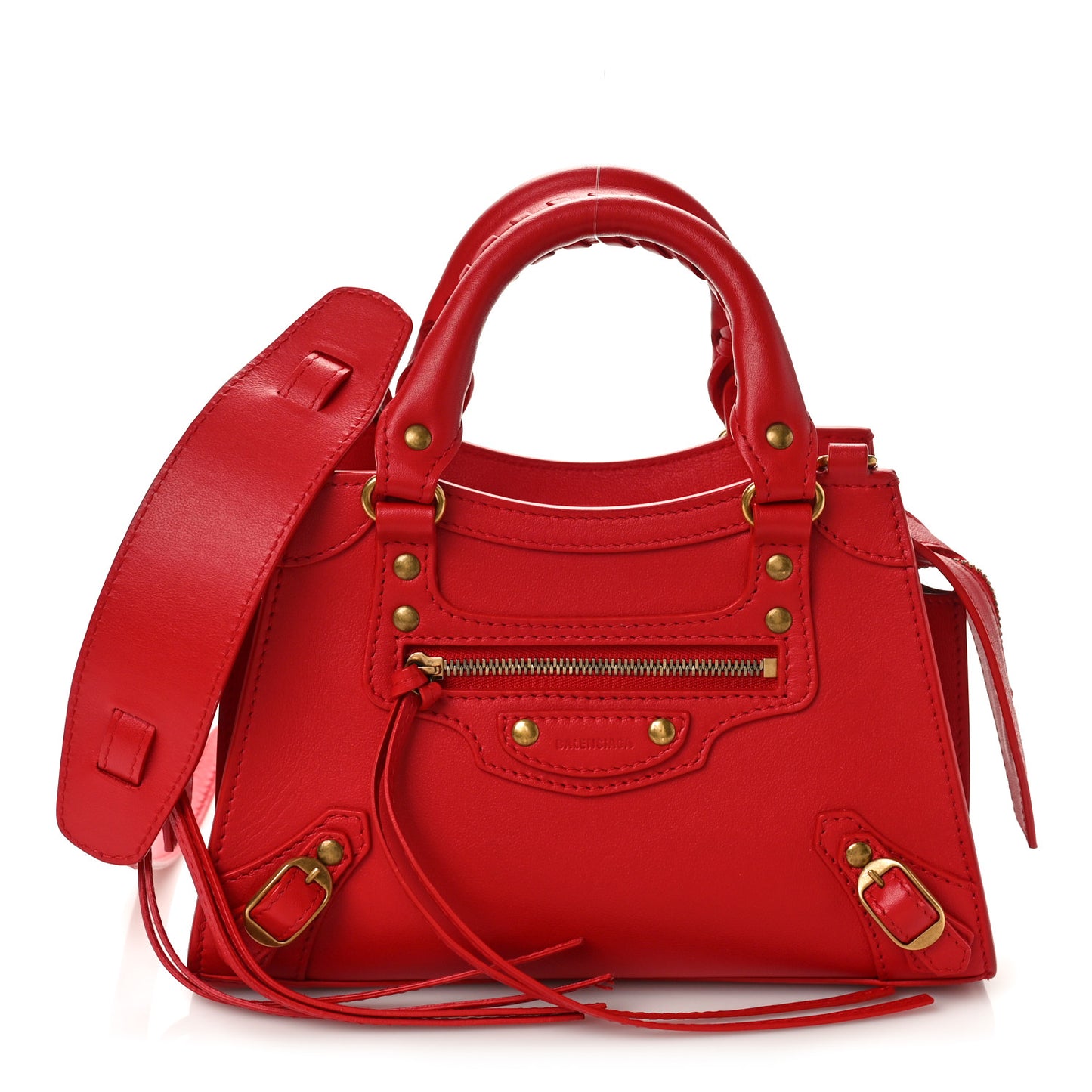 Smooth Calfskin Neo Classic Gold Hardware Mini City Red
