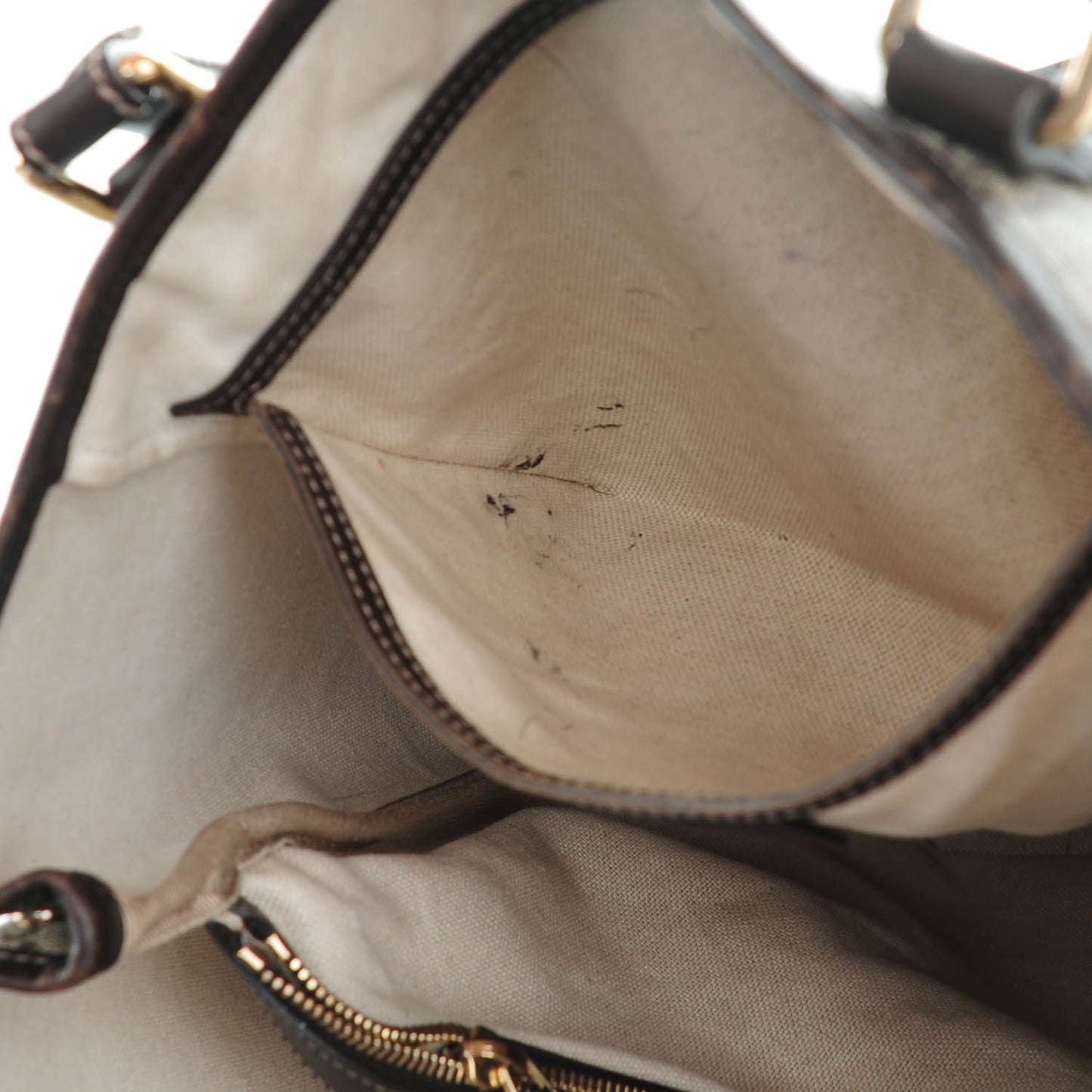 GG Plus Monogram Joy Vertical Tote Dark Brown