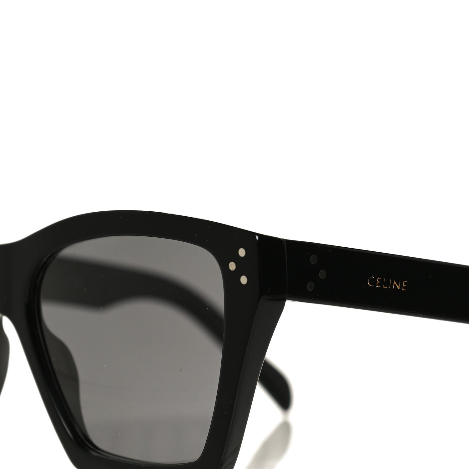 Celine Acetate Polarized Square Sunglasses CL40090I Black 7 of 8