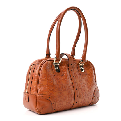 Gucci Calfskin Horsebit Glam Boston Tote Orange 3 of 10
