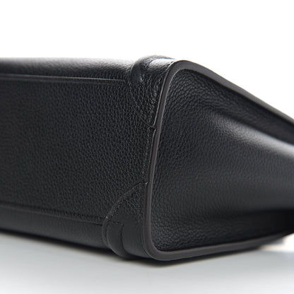 Celine Drummed Calfskin Nano Luggage Black 8 of 8
