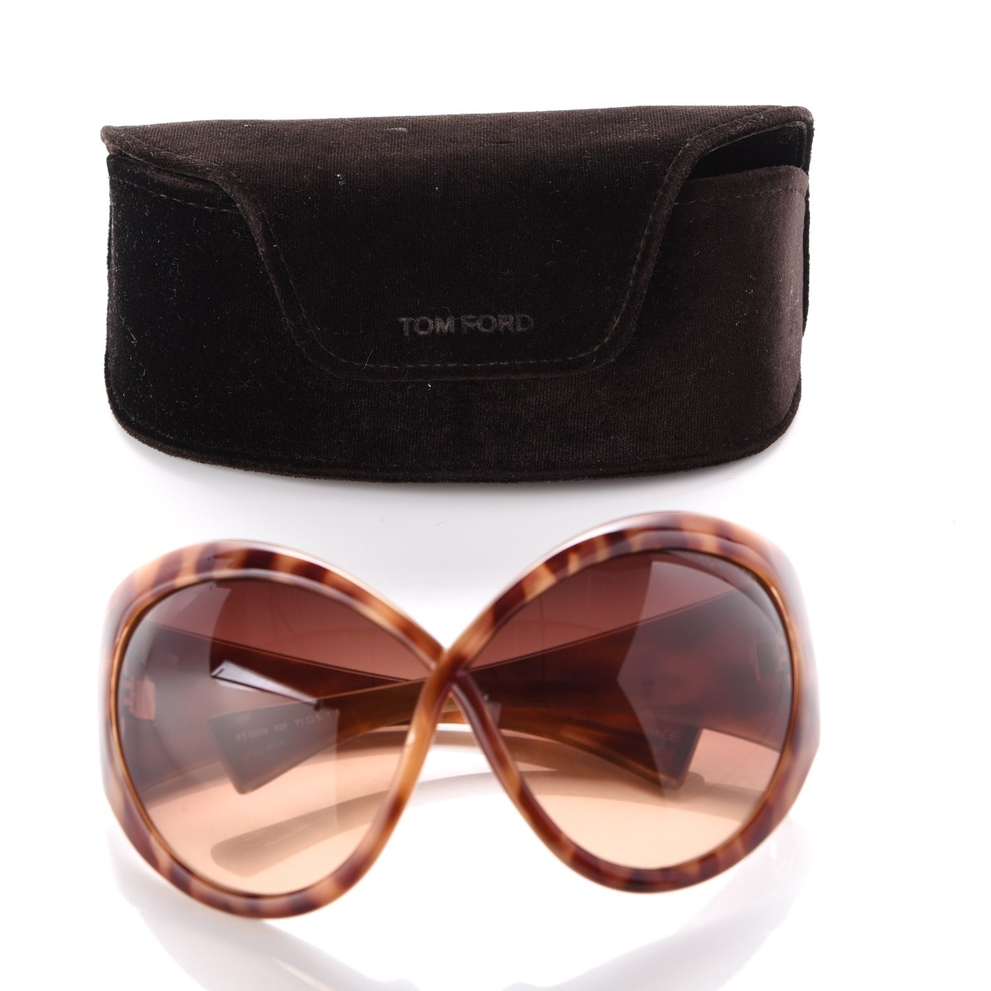 Daphne Oversized Sunglasses FT0219 Pearl Havana
