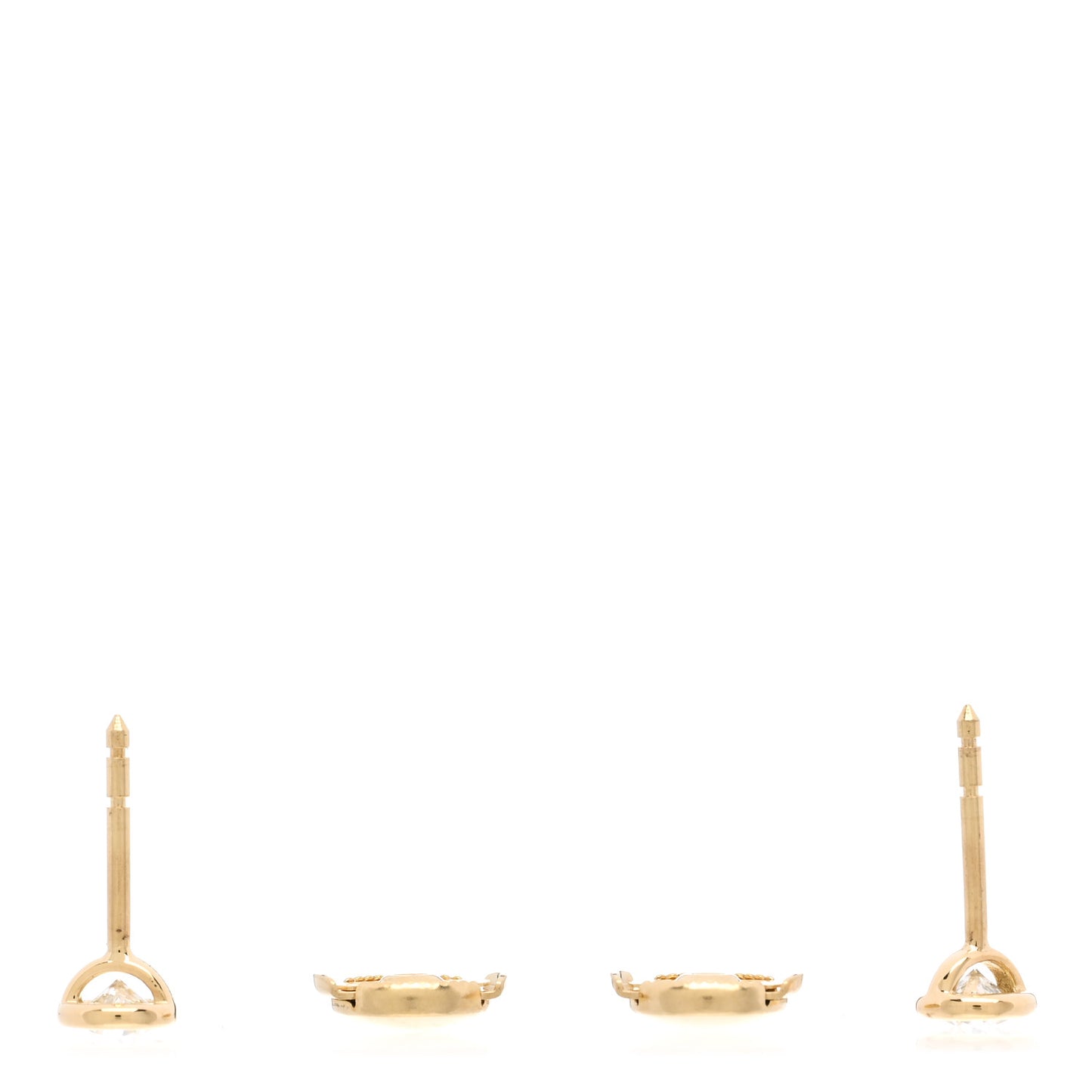 18K Yellow Gold Diamond .48ctw Elsa Peretti Diamonds By The Yard Earrings