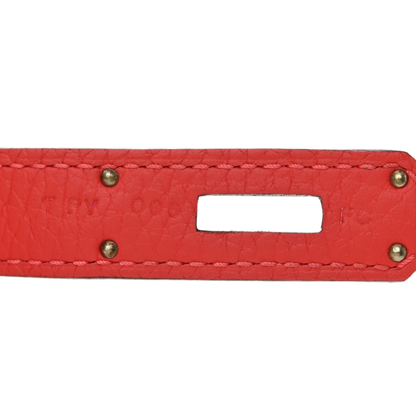 Taurillon Clemence Birkin 30 Rouge Pivoine