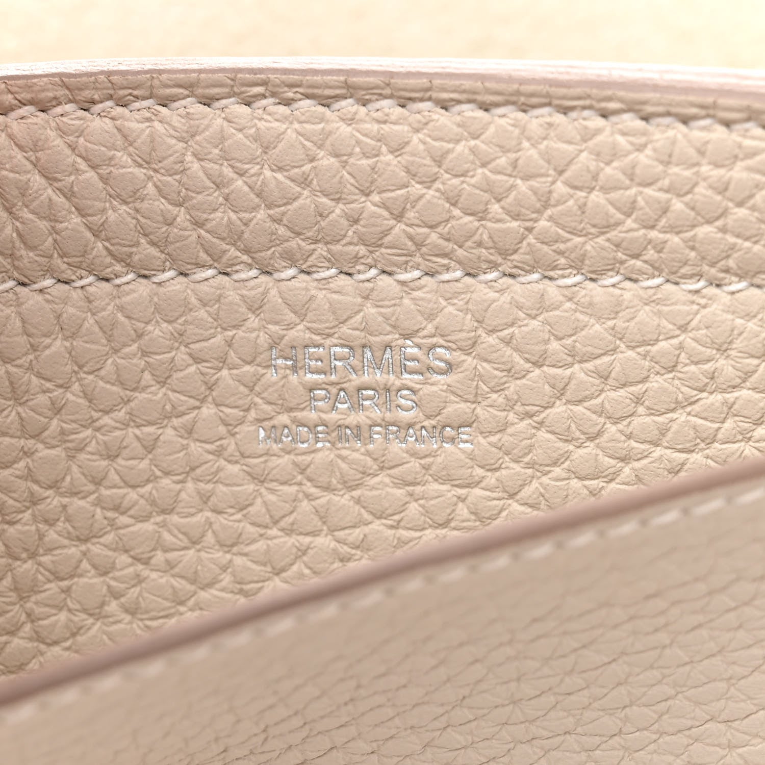 Hermes Taurillon Clemence Cabasellier 31 Craie 6 of 10