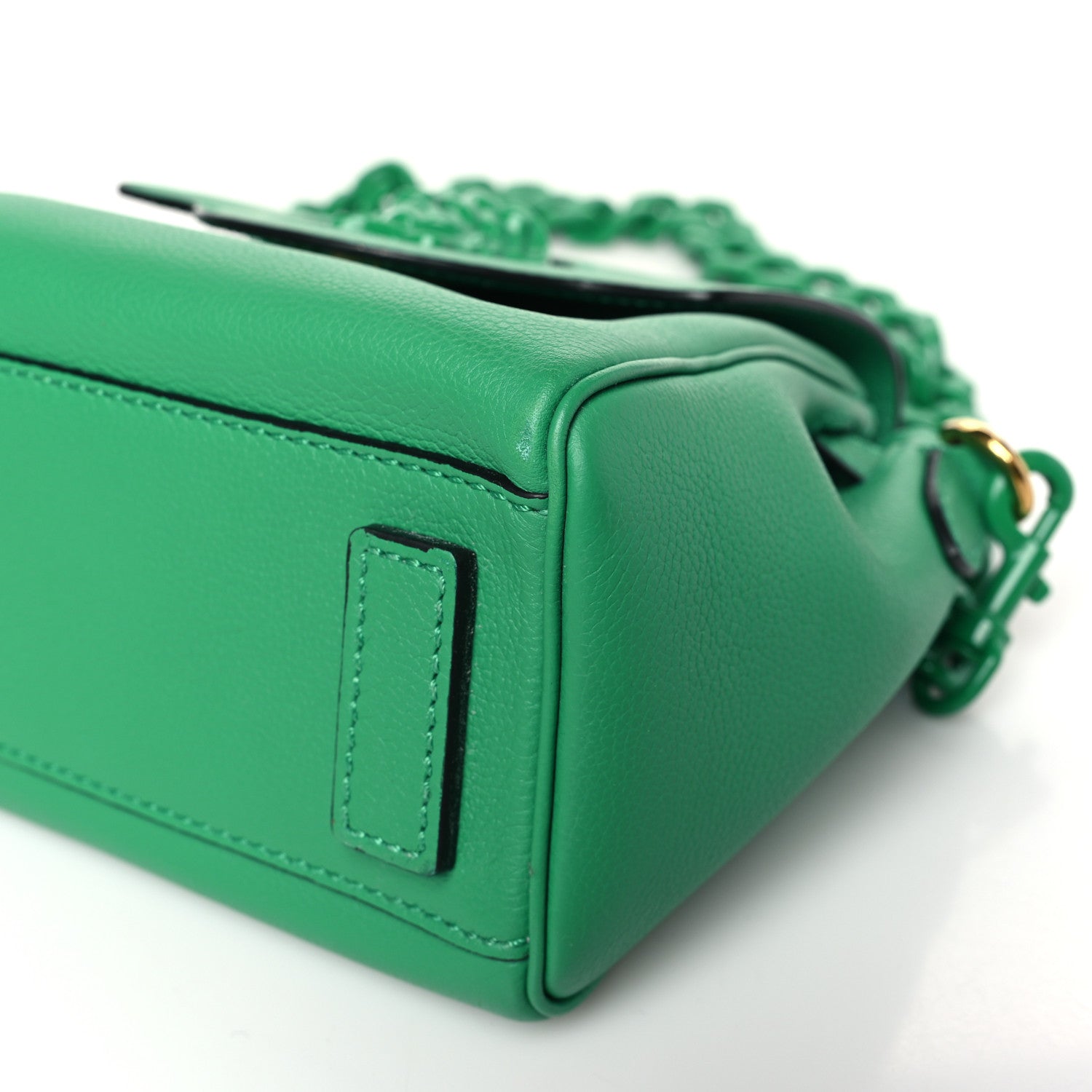 Versace Grained Calfskin Small La Medusa Top Handle Bag Turquoise 9 of 9