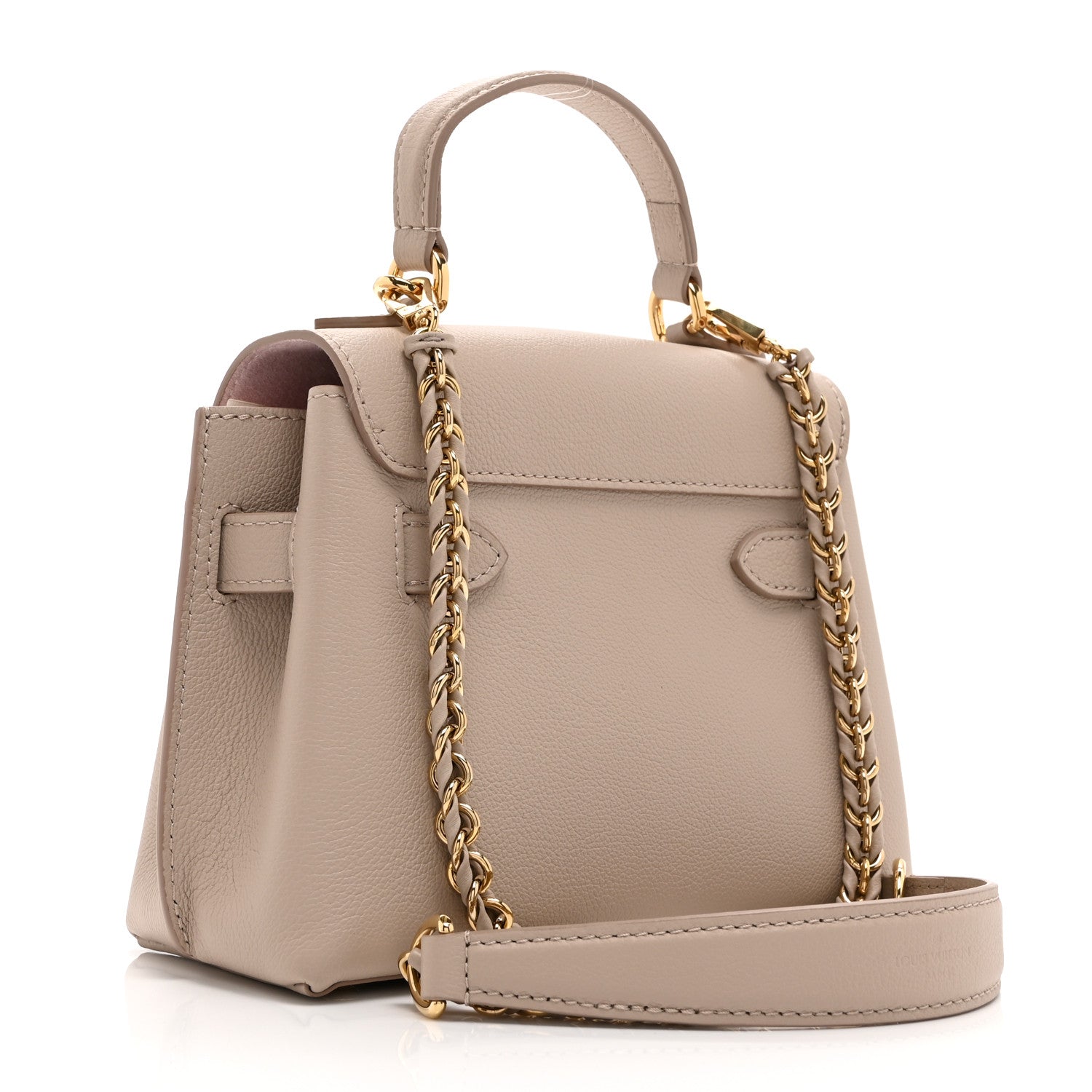 Louis Vuitton Soft Calfskin Mini Lockme Ever Greige 3 of 9