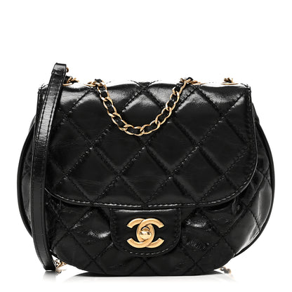 Chanel Glazed Calfskin Quilted Small Bubble CC Flap Black 1 of 10