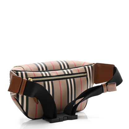 Burberry E-Canvas Icon Stripe Sonny Bum Bag Archive Beige 4 of 10