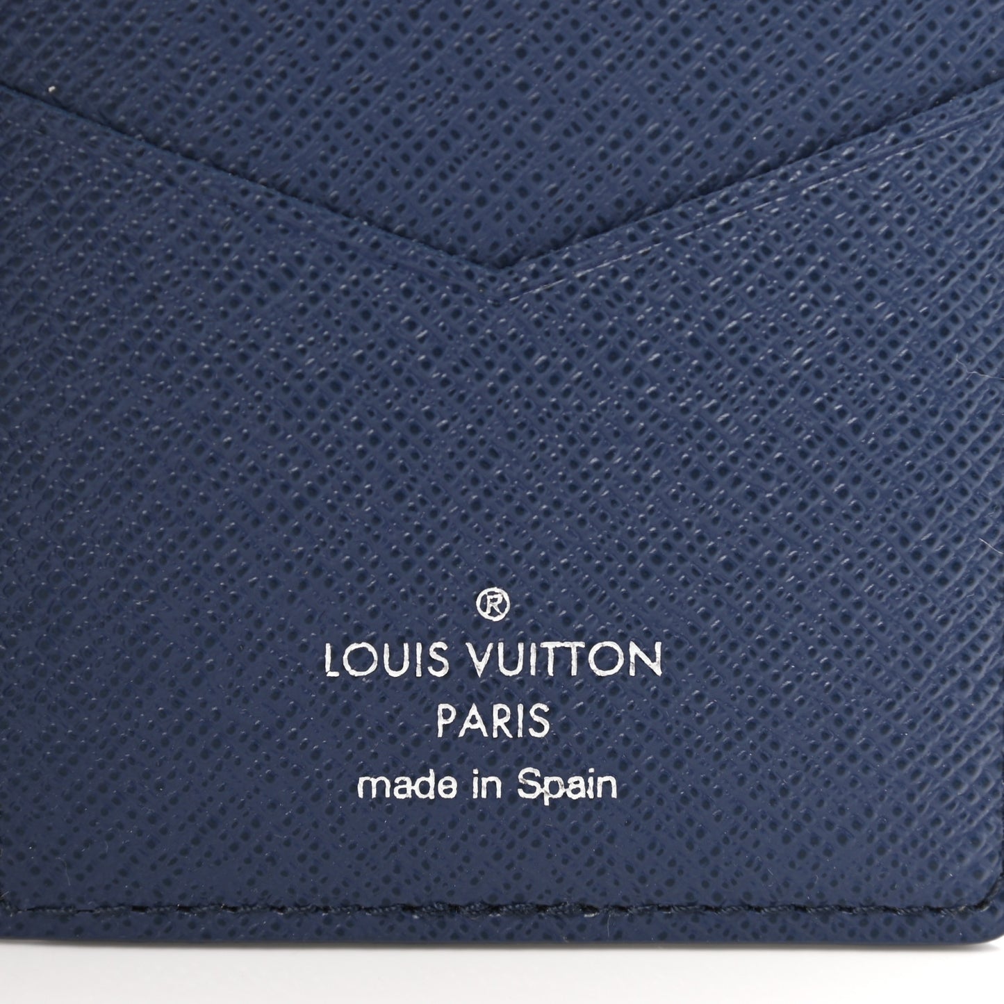 Monogram Watercolor Pocket Organizer Blue