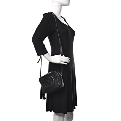 Gucci Pebbled Calfskin Small Soho Disco Bag Black 2 of 17