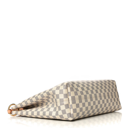 Louis Vuitton Damier Azur Graceful MM Rose Ballerine 4 of 9