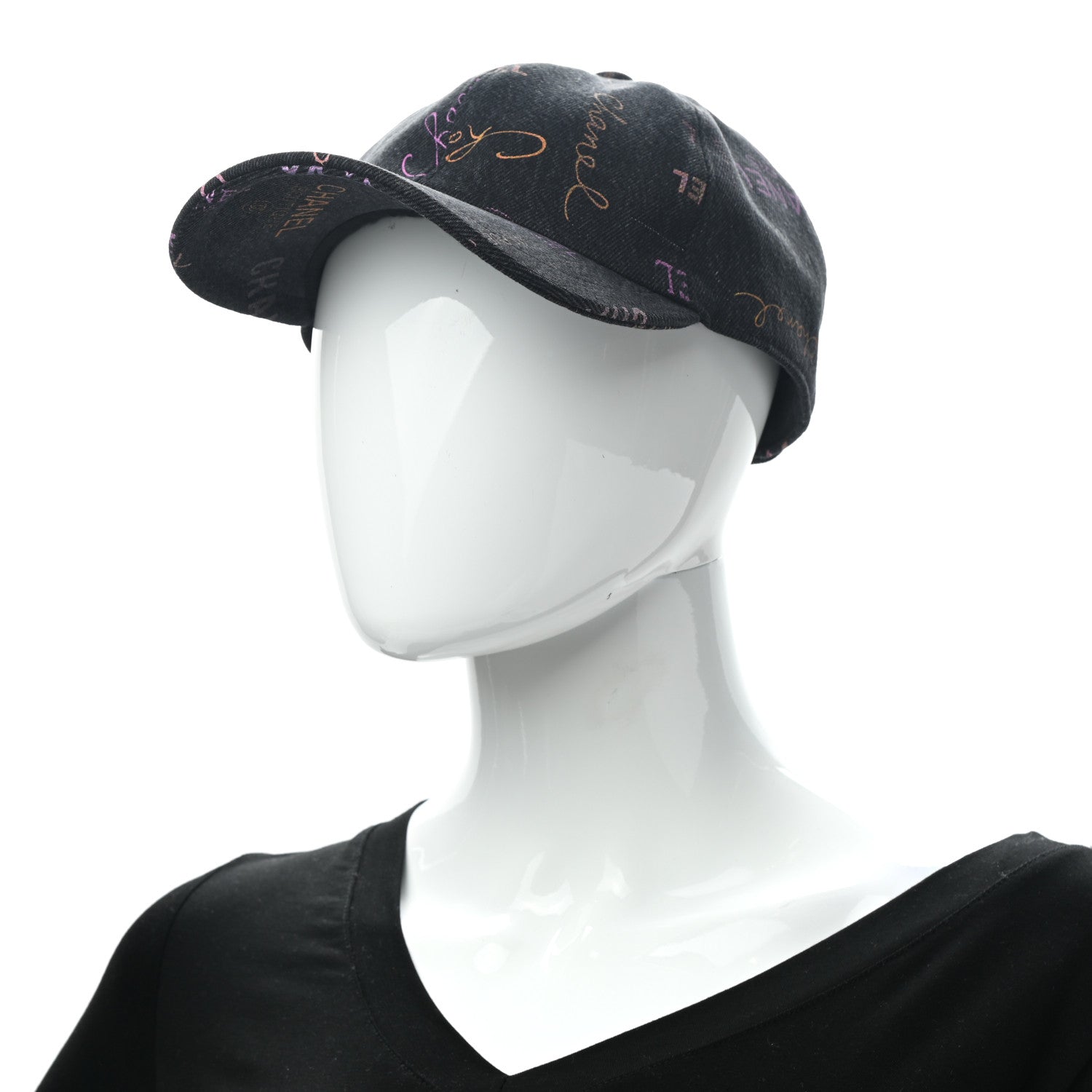 Chanel Denim Mood Cap Hat Black 2 of 8