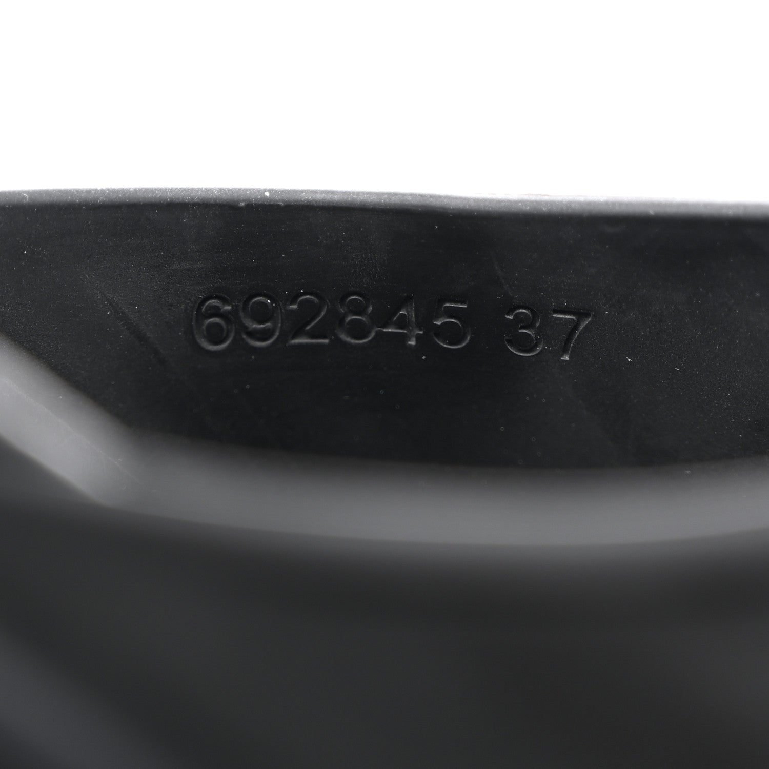 Gucci Soft Rubber Womens Interlocking G Platform 42mm Slide Sandals 37 Black 7 of 9