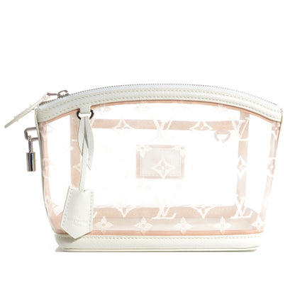 Louis Vuitton Monogram Transparence Transparent Lockit Clutch LE White 1 of 7