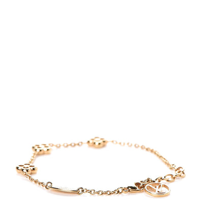 Louis Vuitton Brass Flower Full Bracelet Gold 3 of 6