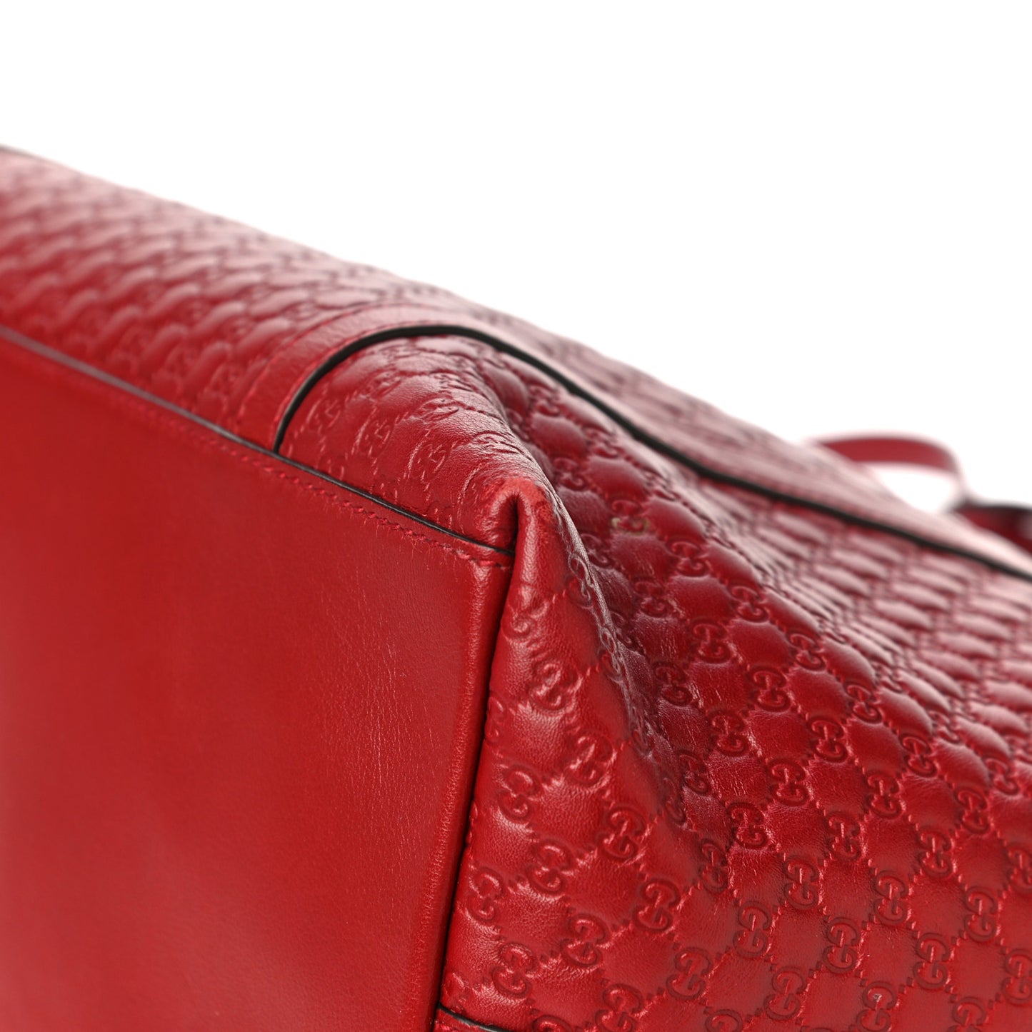Soft Microguccissima Dome Satchel Red