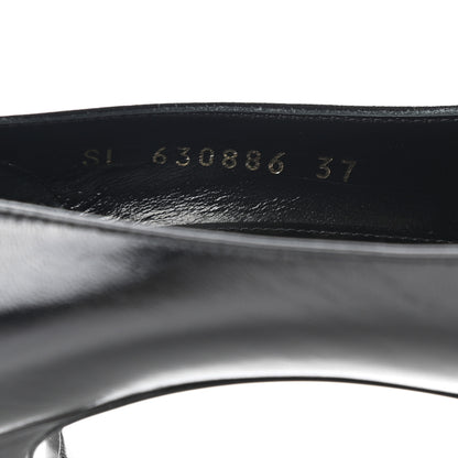 Saint Laurent Calfskin Bow Anais Pumps 36 Black 8 of 9