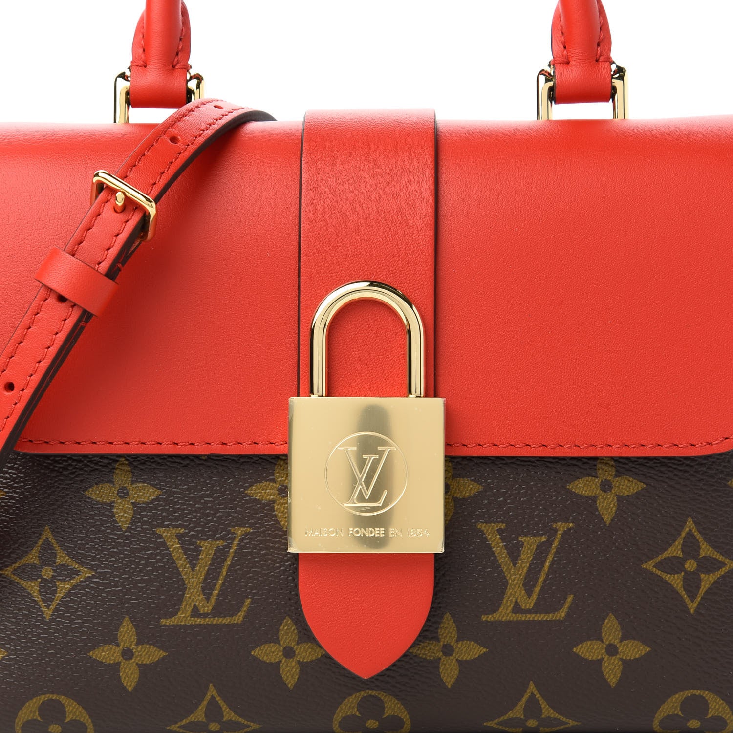 Louis Vuitton Monogram Locky BB Coquelicot 10 of 11