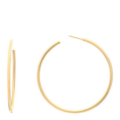 Tiffany 18K Yellow Gold Large Hoop Earrings 1 of 4