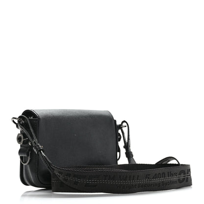 Off-White Saffiano Striped Mini Diag Bag Black White 3 of 13